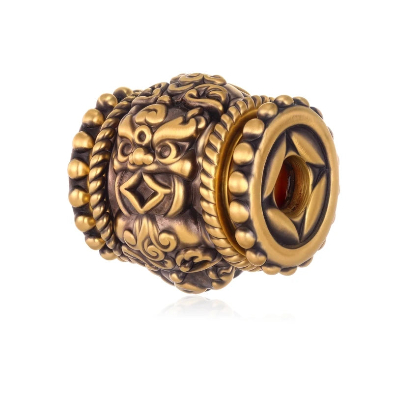 High-End 24k Solid Gold Beaded Bracelet 5D Craftsmanship 1.95g Weight Jewelry Accessories for Gift