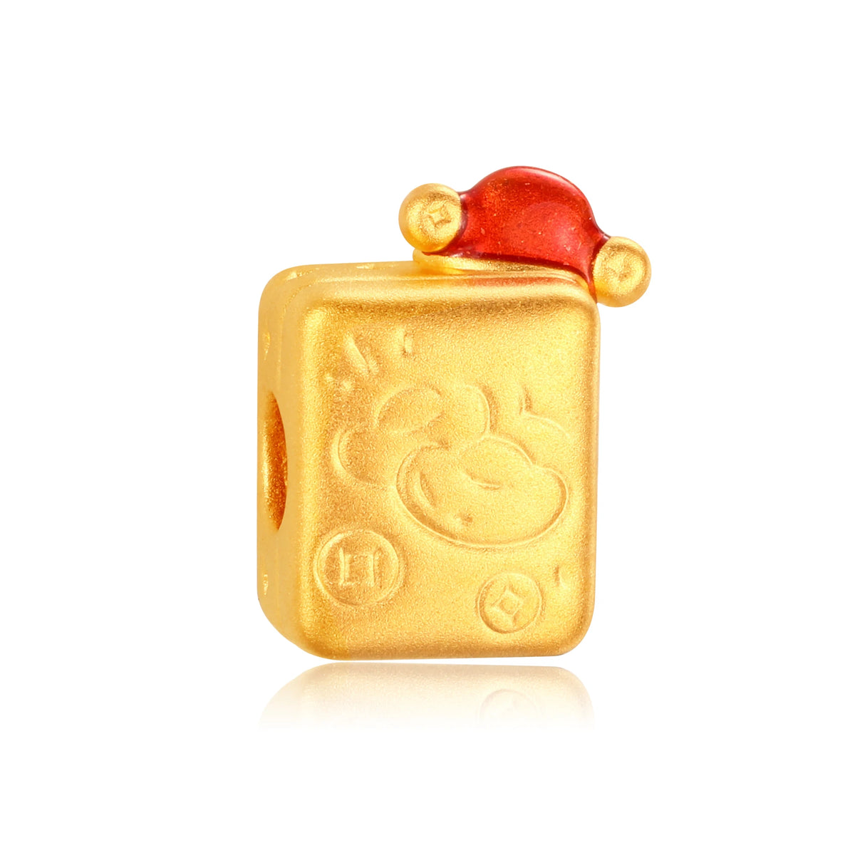 24K Solid Gold Promotion Wealth Mahjong Charm 0.6g