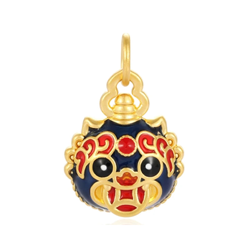 High-end Strong Color Sand Gold Pendant Pixiu Shape Pendant for Jewelry Making Necklace Earrings