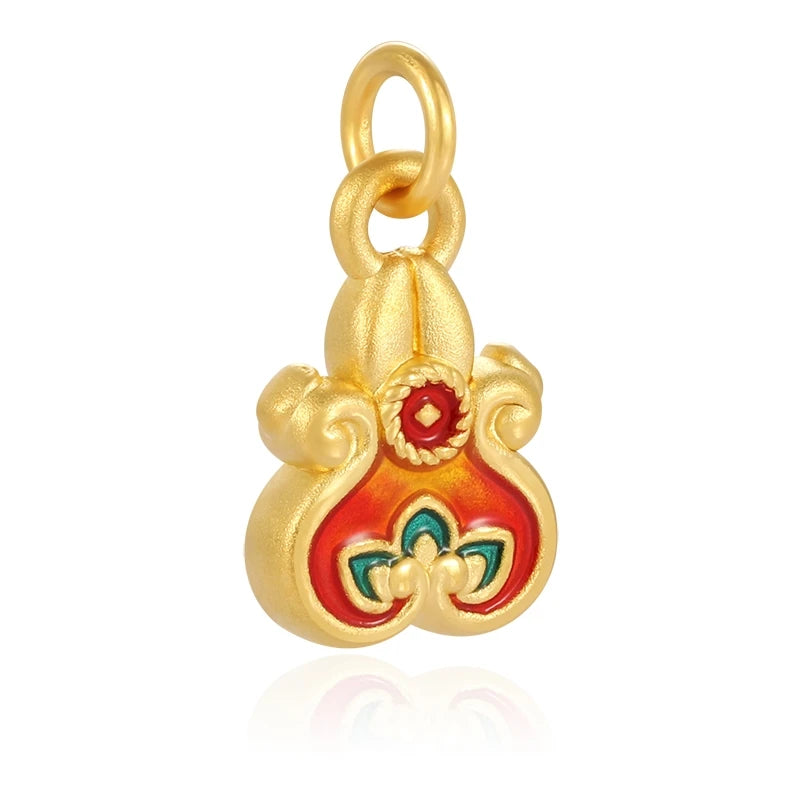 Fashion 0.4g 24K solid gold jewelry accessories Micro-hard gold crosses pendant Customizable packaging OEN/ODM