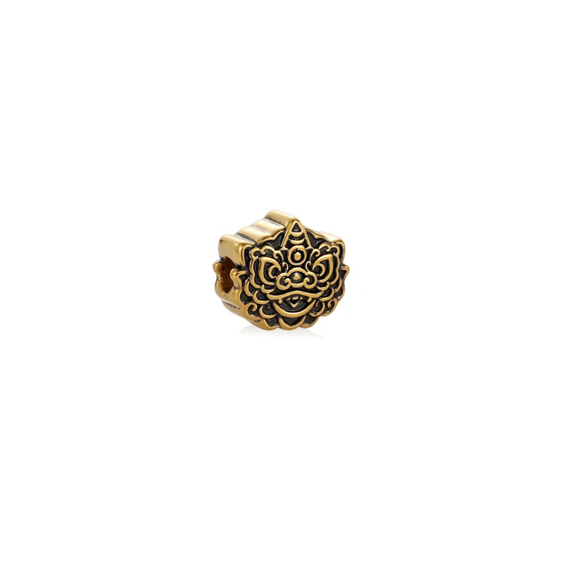 Pixiu 24K Solid Gold Beaded Electric Ruthenium Craft for Bracelets-Jewelry Accessories & Components