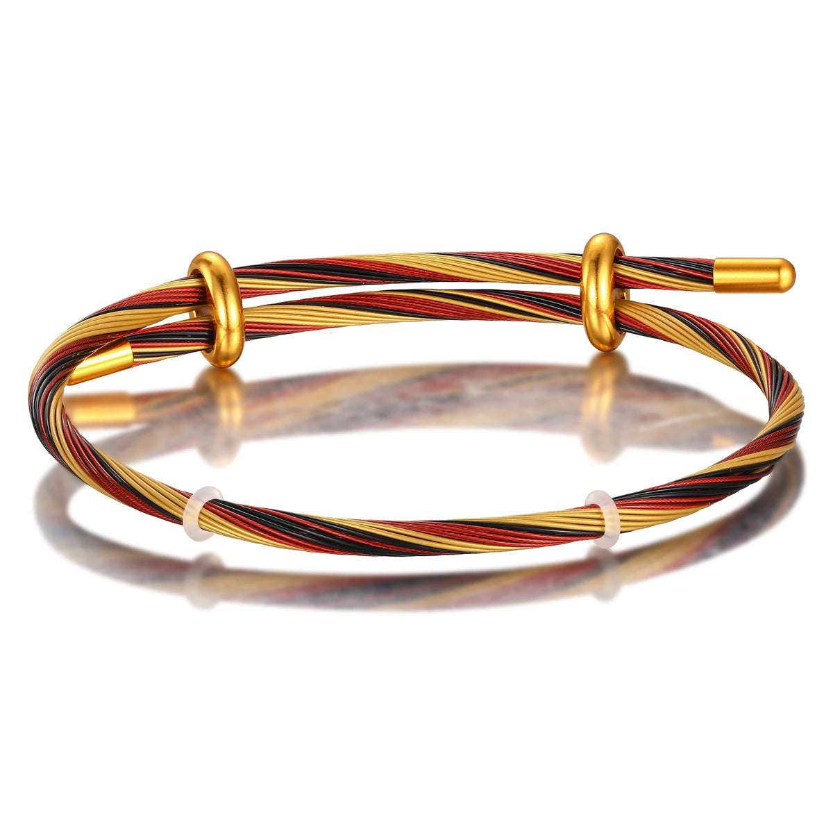 Ember Gold Thread Steel Wire Bracelet 22-24cm
