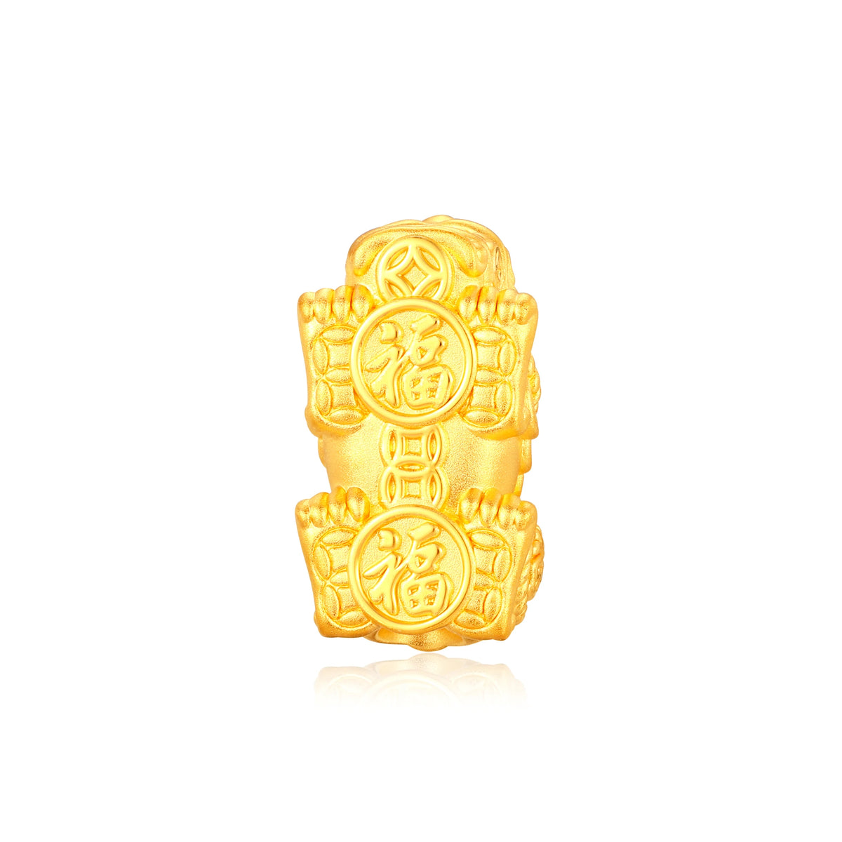 24K Solid Gold Wealth-Attracting Pixiu Charm 3.2g