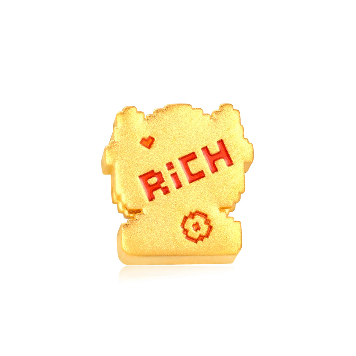 Pixel Mini Goat Gold Charm - 0.7g