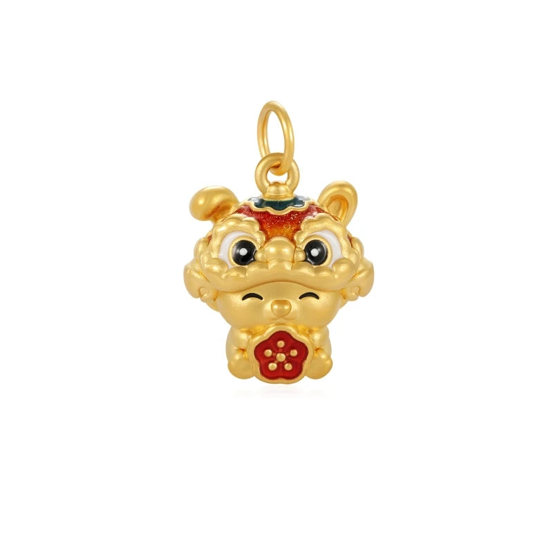 High-end 1.45g Trendy 24K Solid Gold Cute Rabbit Pendant Charm Pendants for Anniversary Customizable Packaging OEN/ODM