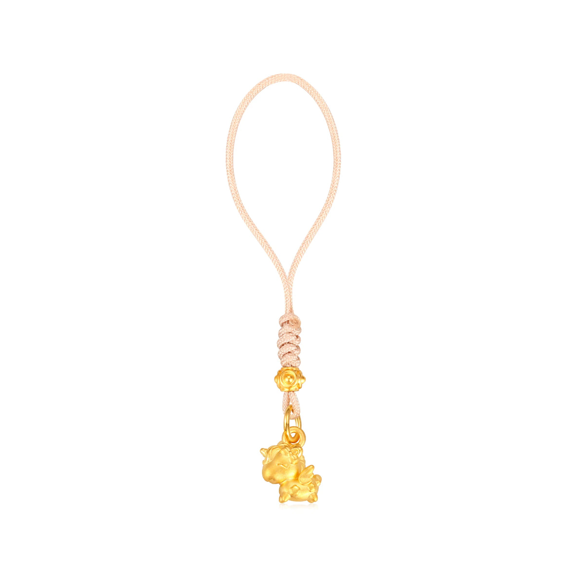 24K Solid Gold Unicorn Pendant Charm 0.4g