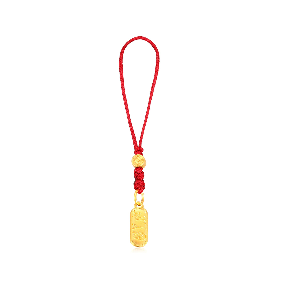 24K Solid Gold Victory Banner Pendant Charm 0.45g