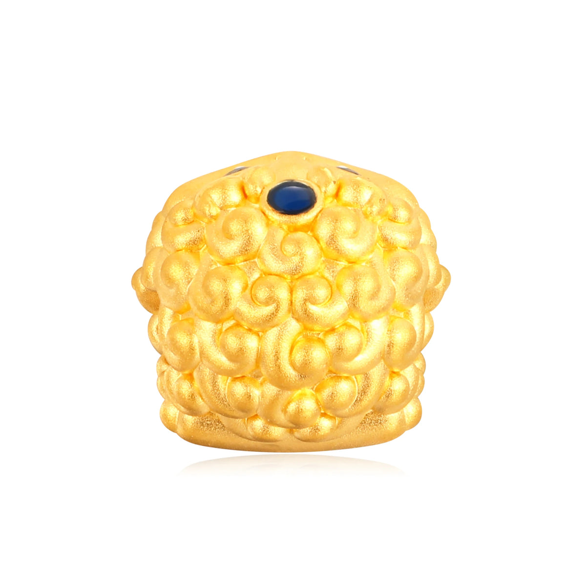 Flowing Wealth Golden Toad Gold Charm - 0.55g