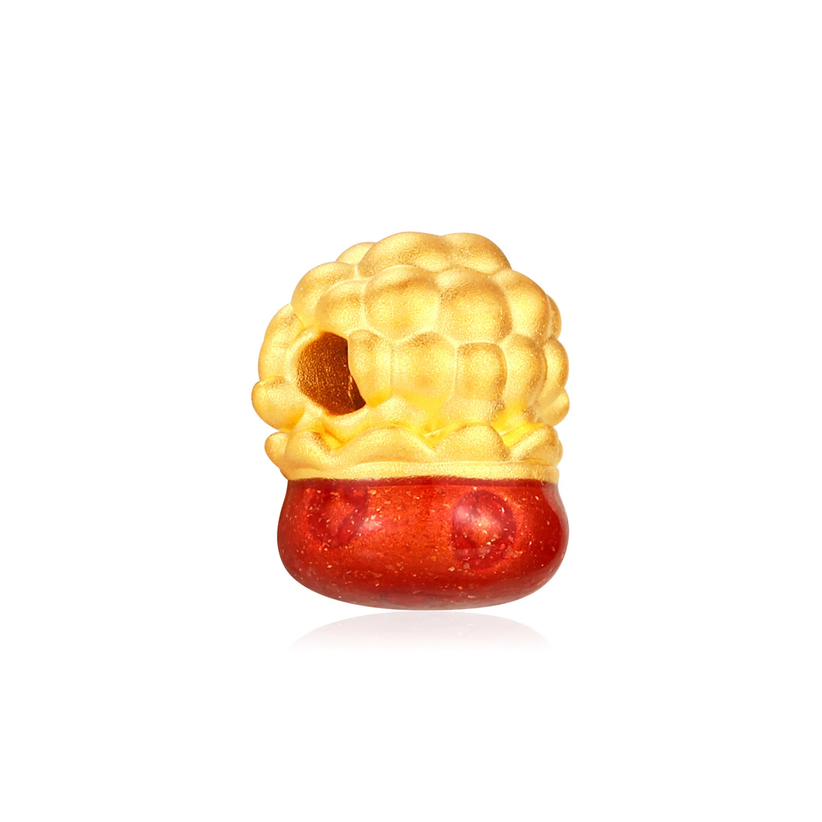 Auspicious Goat Fortune Gathering Goat Gold Charm - 0.35g