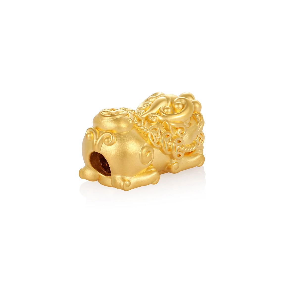 24K Solid Gold Wealth-Attracting Pixiu Charm 3.2g