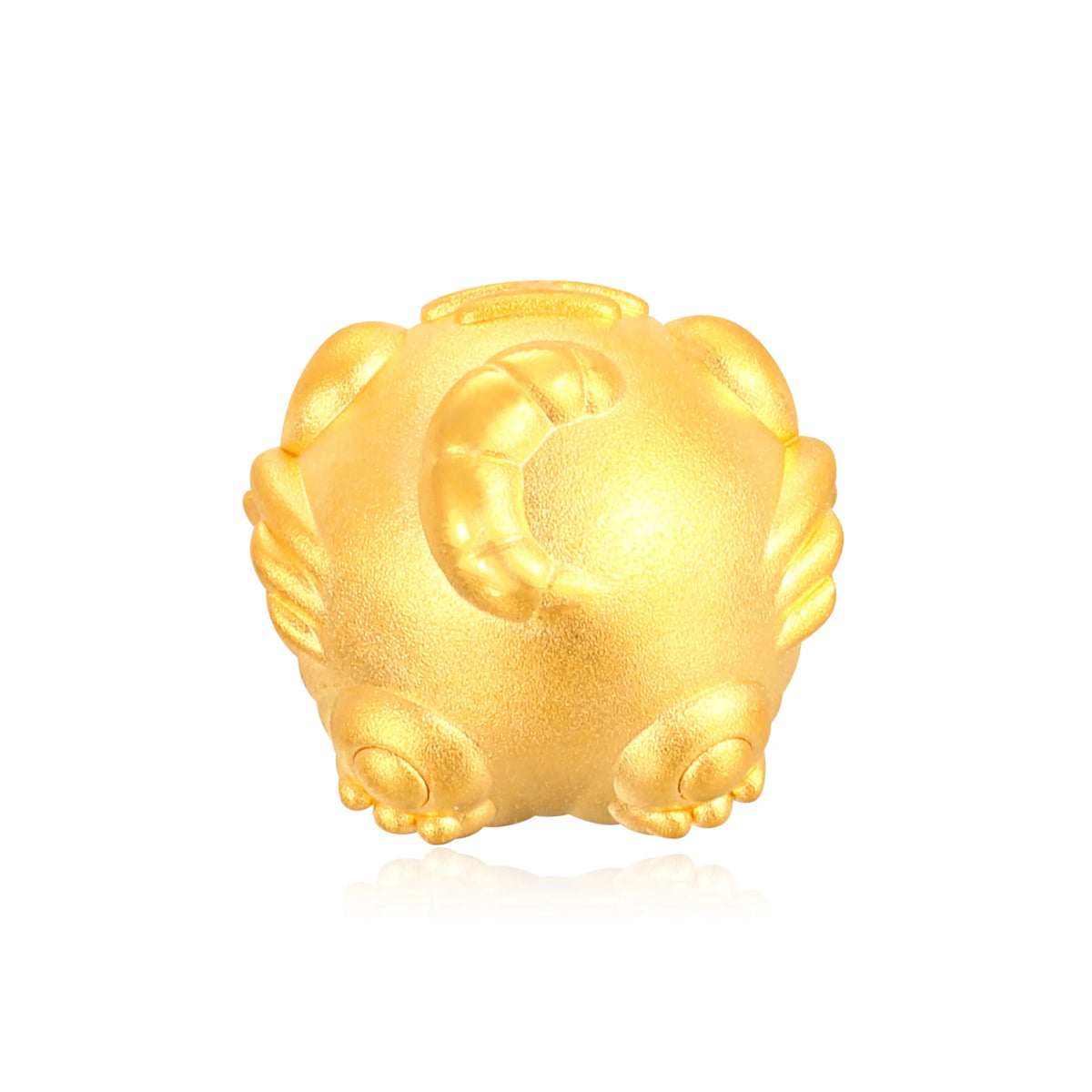 Flowing Wealth White Tiger Gold Charm - 0.55g