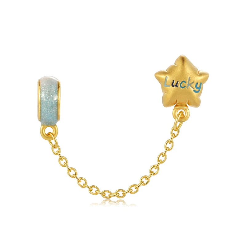 Glitter enamel craftsmanship fashion design luxury hard gold 24k pure gold star balloon shape bracelet beaded gold