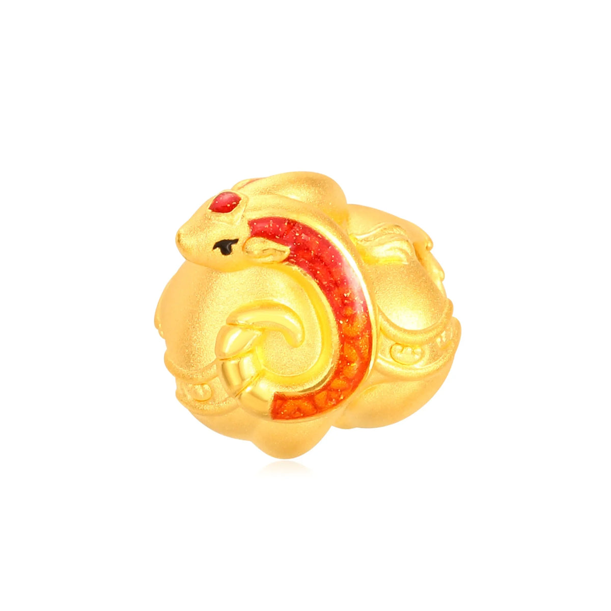 Wealthy Auspicious Goat Gold Charm - 0.75g