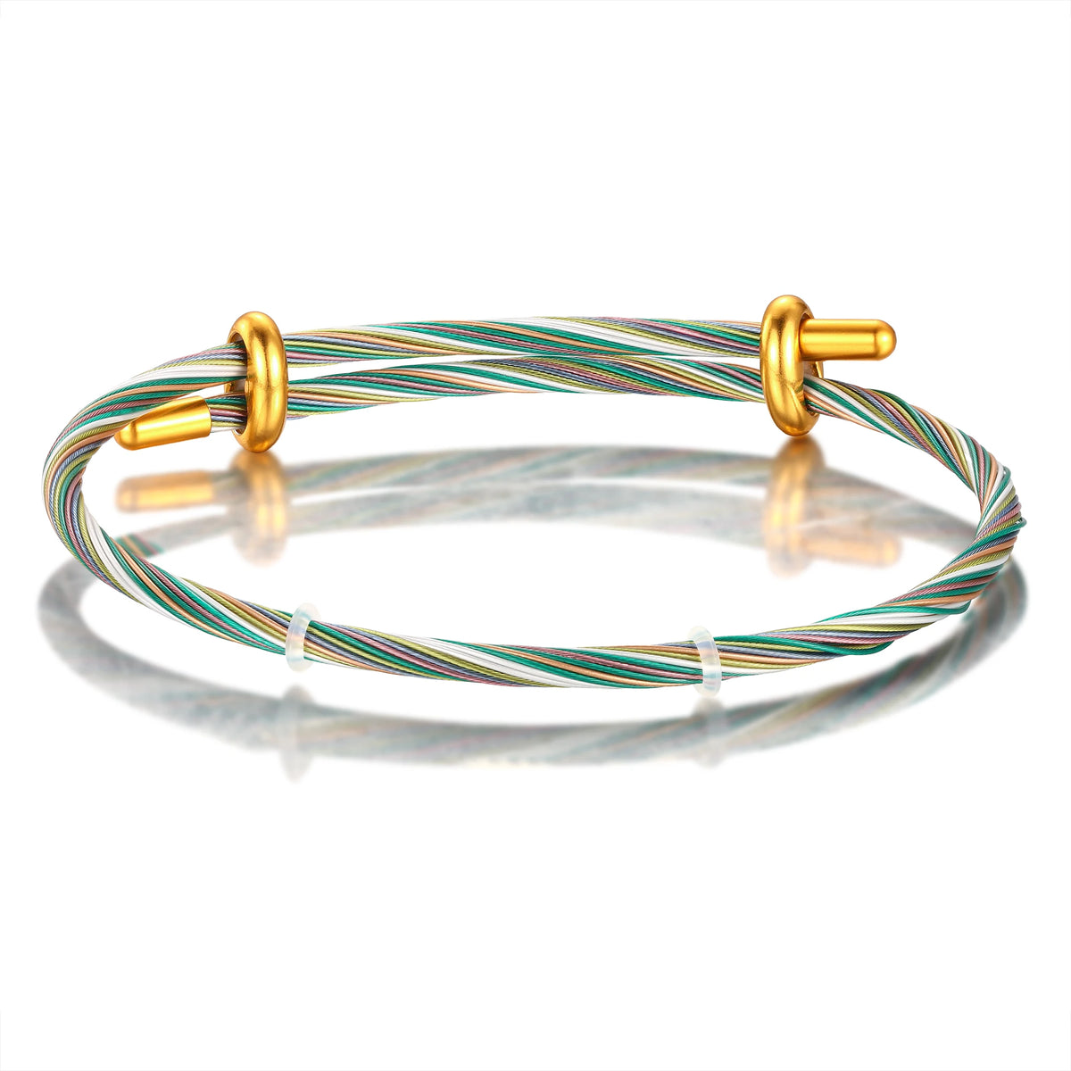 Iridescent Star Steel Wire Bracelet 22-24cm