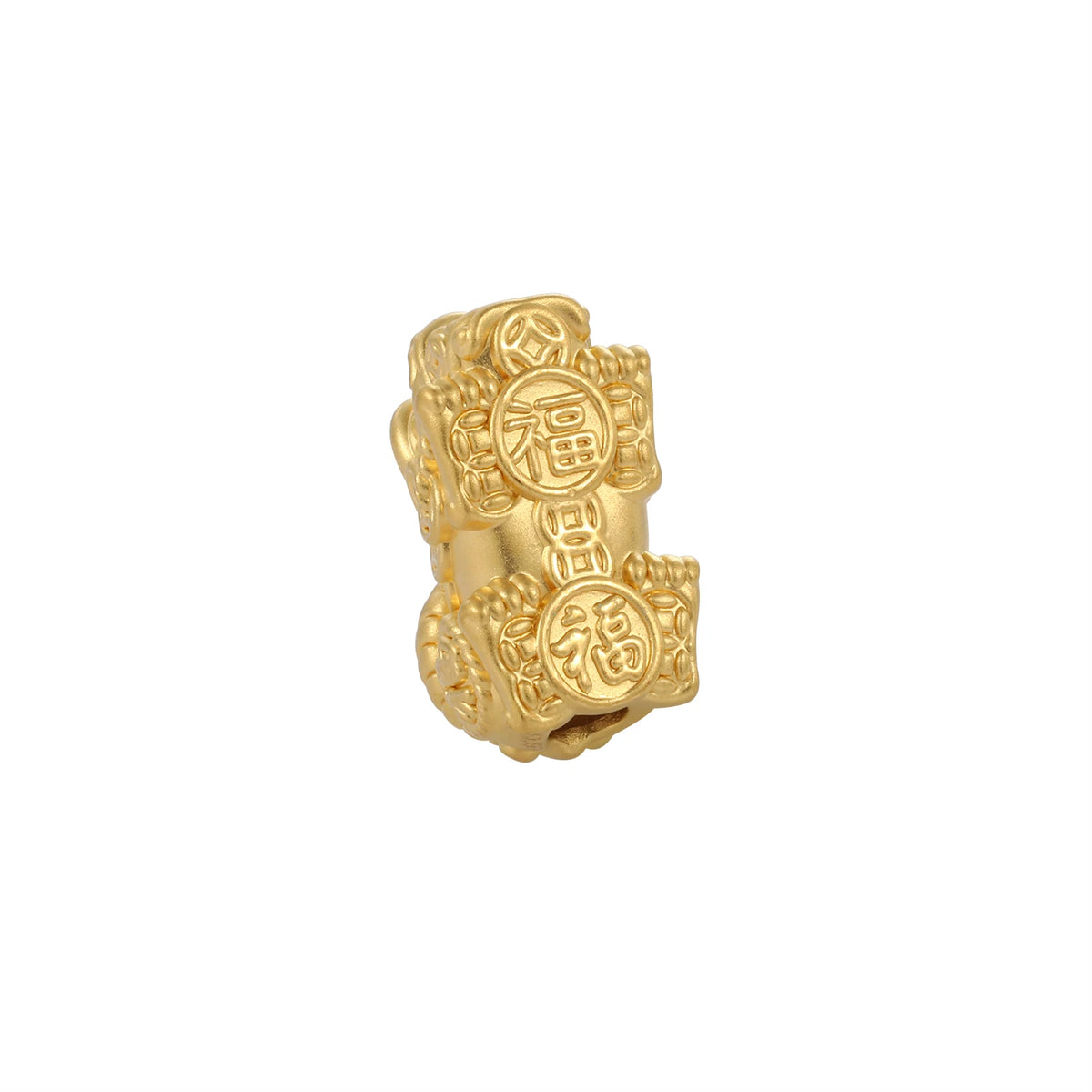 24K Solid Gold Wealth-Gathering Pixiu Charm 0.95g