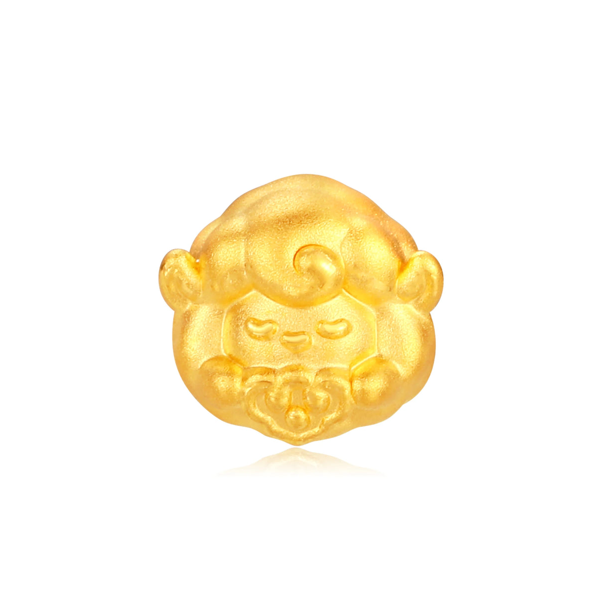 Mini Five Fortunes Goat - Ruyi Goat Gold Charm - 0.15g