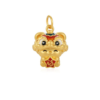 24K Gold Zodiac Monkey Pendant Cute Chinese Style Jewelry 1.45g