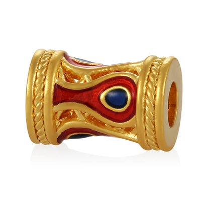 24K Solid Gold Beaded Bracelet Accessory Unique Micro Hard Round Fortune High-End Jewelry Findings & Components