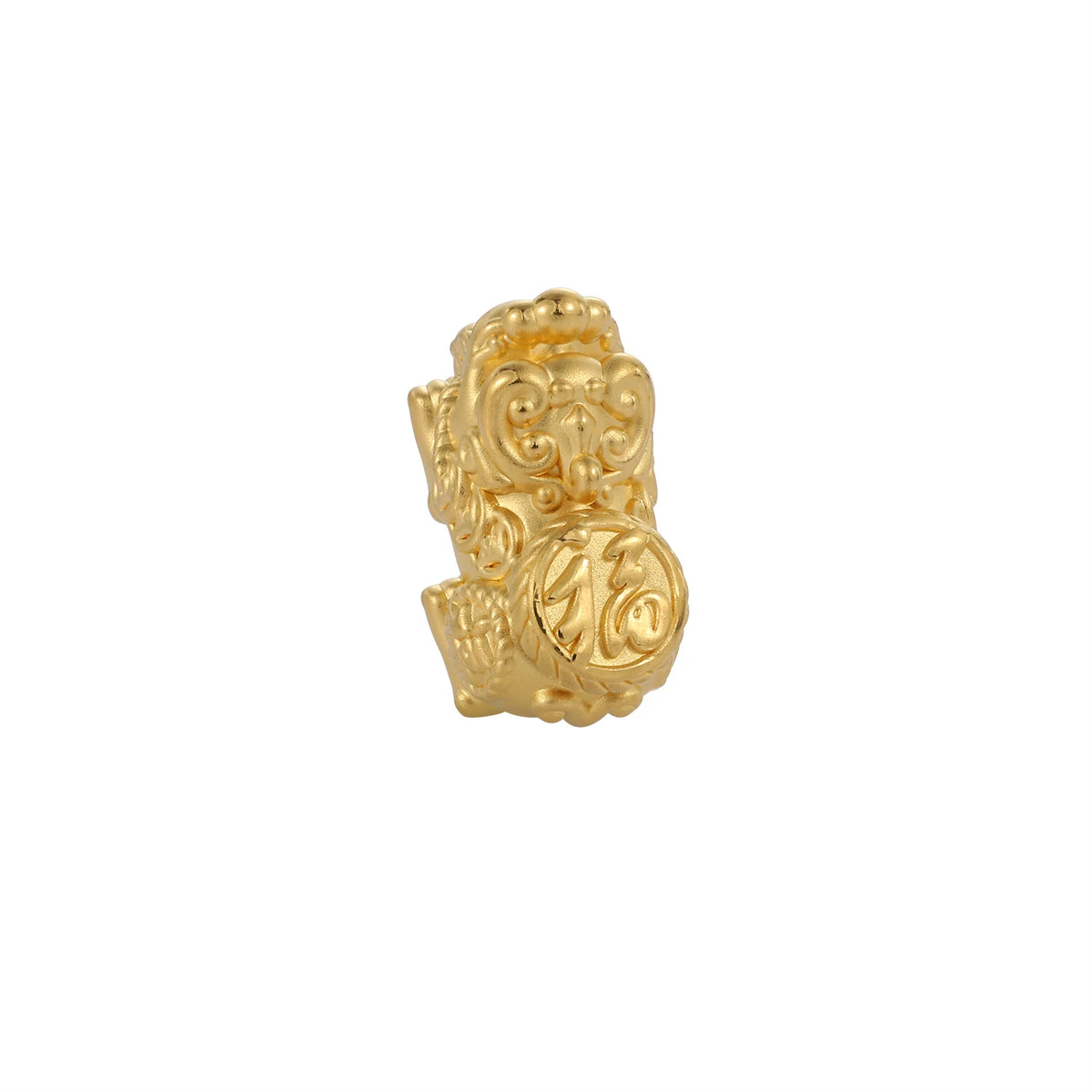 24K Solid Gold Wealth-Gathering Pixiu Charm 0.95g