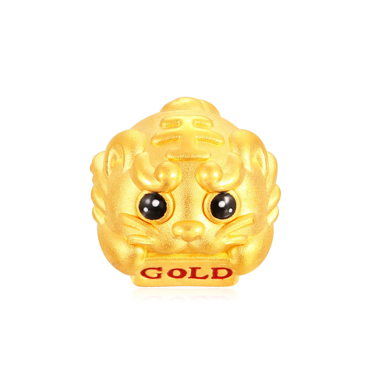 Flowing Wealth White Tiger Gold Charm - 0.55g