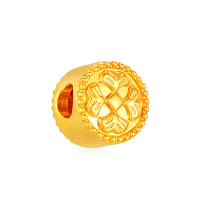 Fan Shape Gold Flow Bracelet Charm Gold - 0.2g