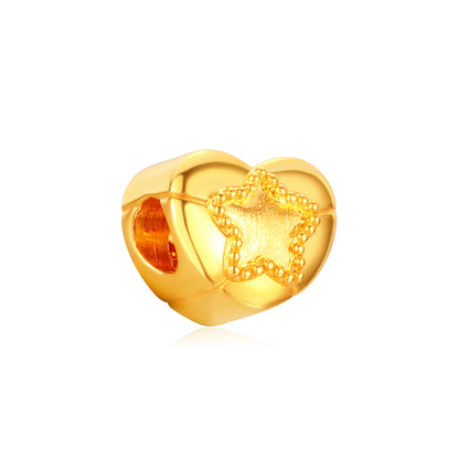 One Star Like Day Bracelet Charm Gold - 0.2g