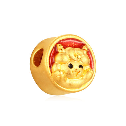 Seal hello Mini Goat Gold Charm - 0.25g