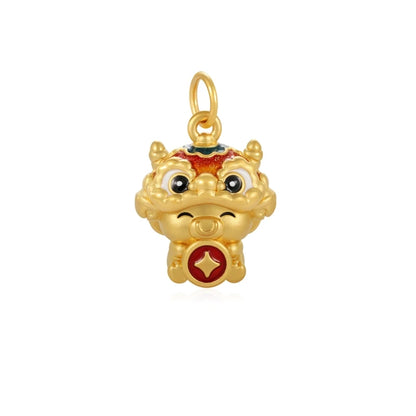 High-end 1.45g Trendy 24K Solid Gold Charm Pendants Cute Cow Design Customizable Packaging OEM/ODM Anniversary