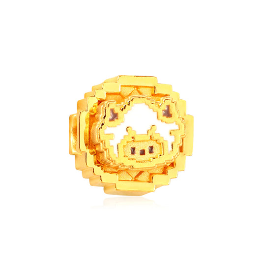Pixel Mini Goat Gold Charm - 0.75g