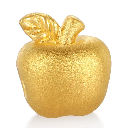 Mini Gorgeous gold jewelry 24k micro-hard gold apple-shaped bracelet beaded high-end jewelry accessories