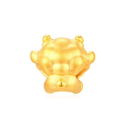 Mini Plain Version Five Fortunes Goat - Ruyi Goat Gold Charm - 0.15g