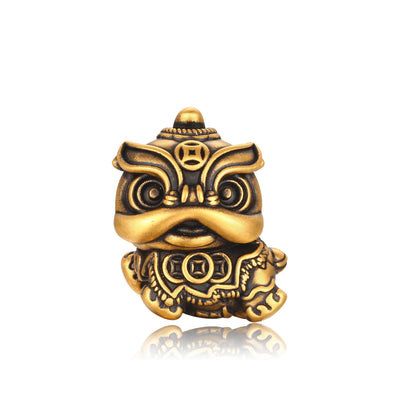 24K Black Gold Happy Lion Charm 1.5g