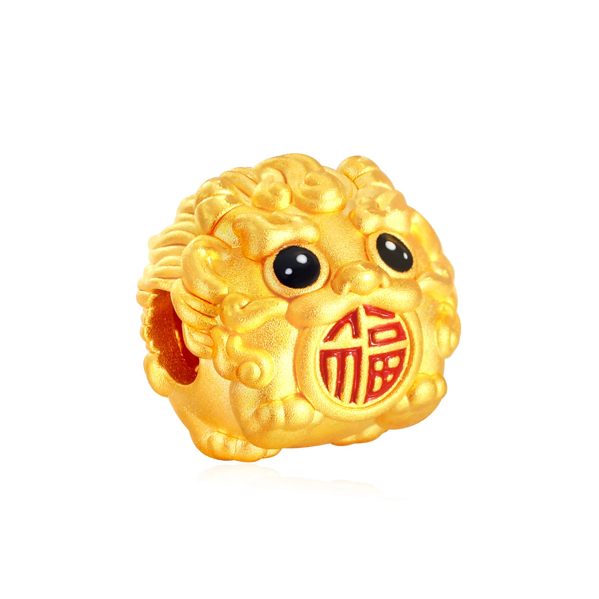 Flowing Wealth Qilin Gold Charm - 0.55g