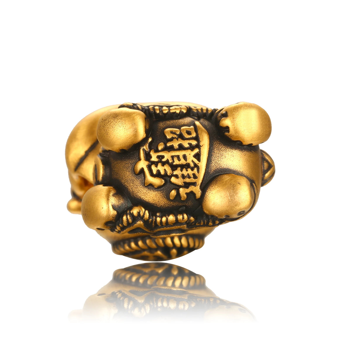 24K Black Gold Happy Lion Charm 1.5g