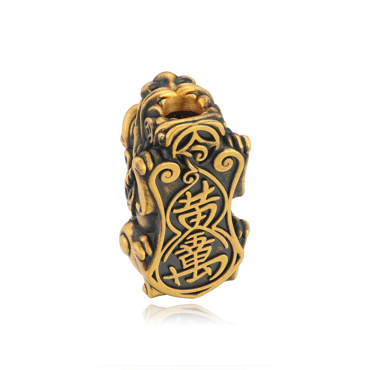 24K Black Gold Large Fortune Pixiu Black Charm 3.2g