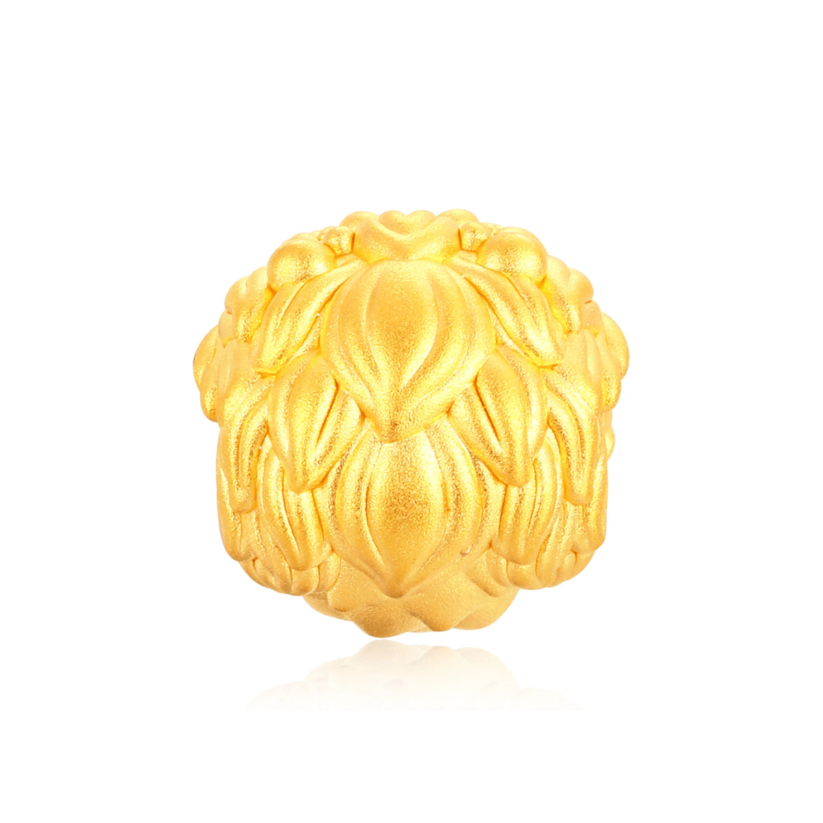 Flowing Wealth Green Dragon Gold Charm - 0.55g