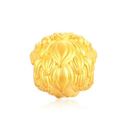 Flowing Wealth Green Dragon Gold Charm - 0.55g