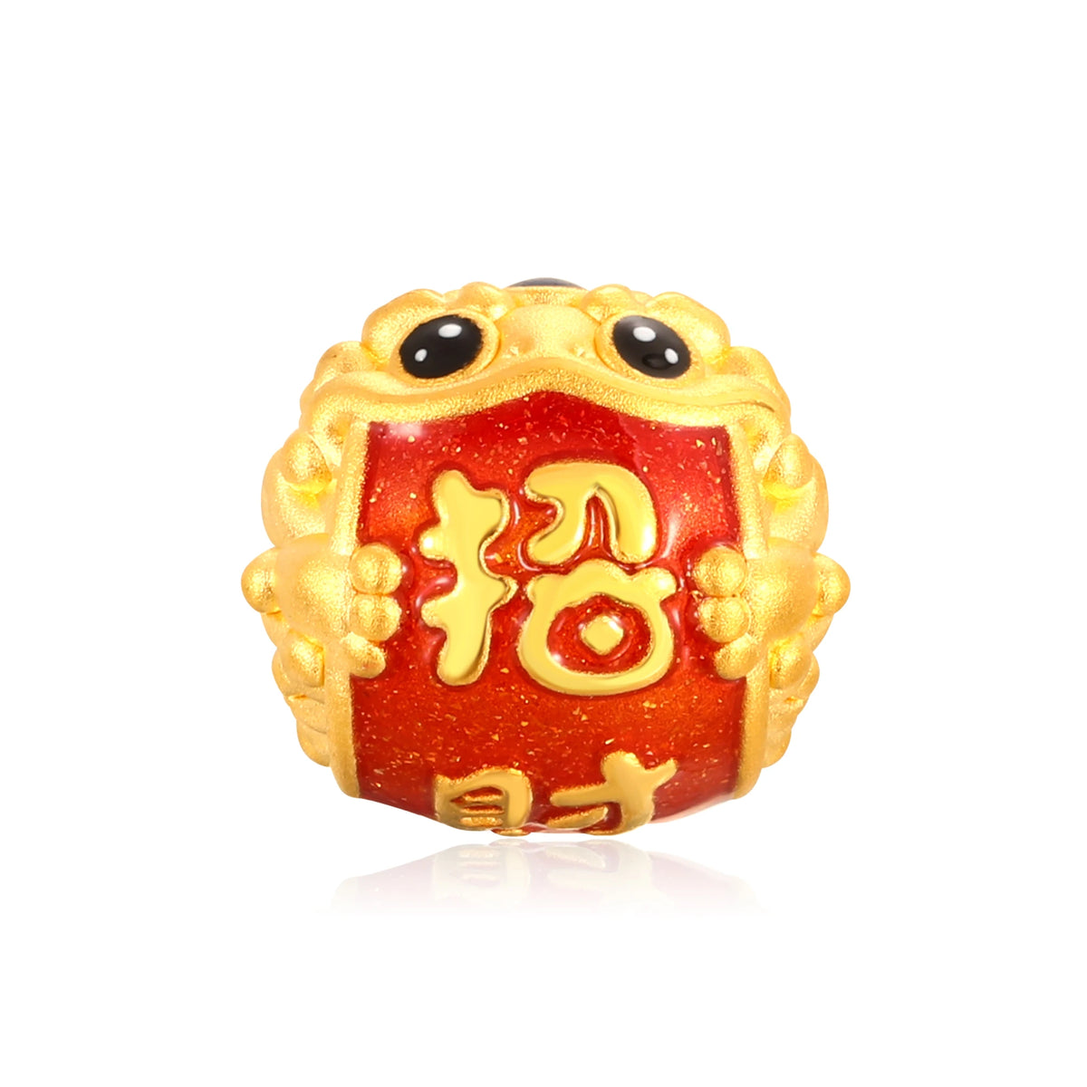 Flowing Wealth Golden Toad Gold Charm - 0.55g