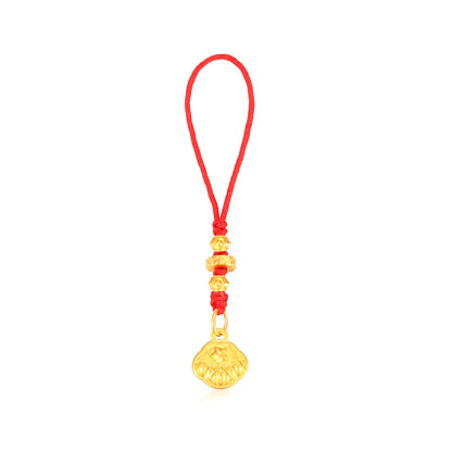 24K Solid Gold All Good OK Pendant Charm 0.75g