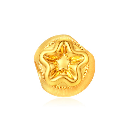 Brushed Fortune Bag Bracelet Charm Gold - 0.55g