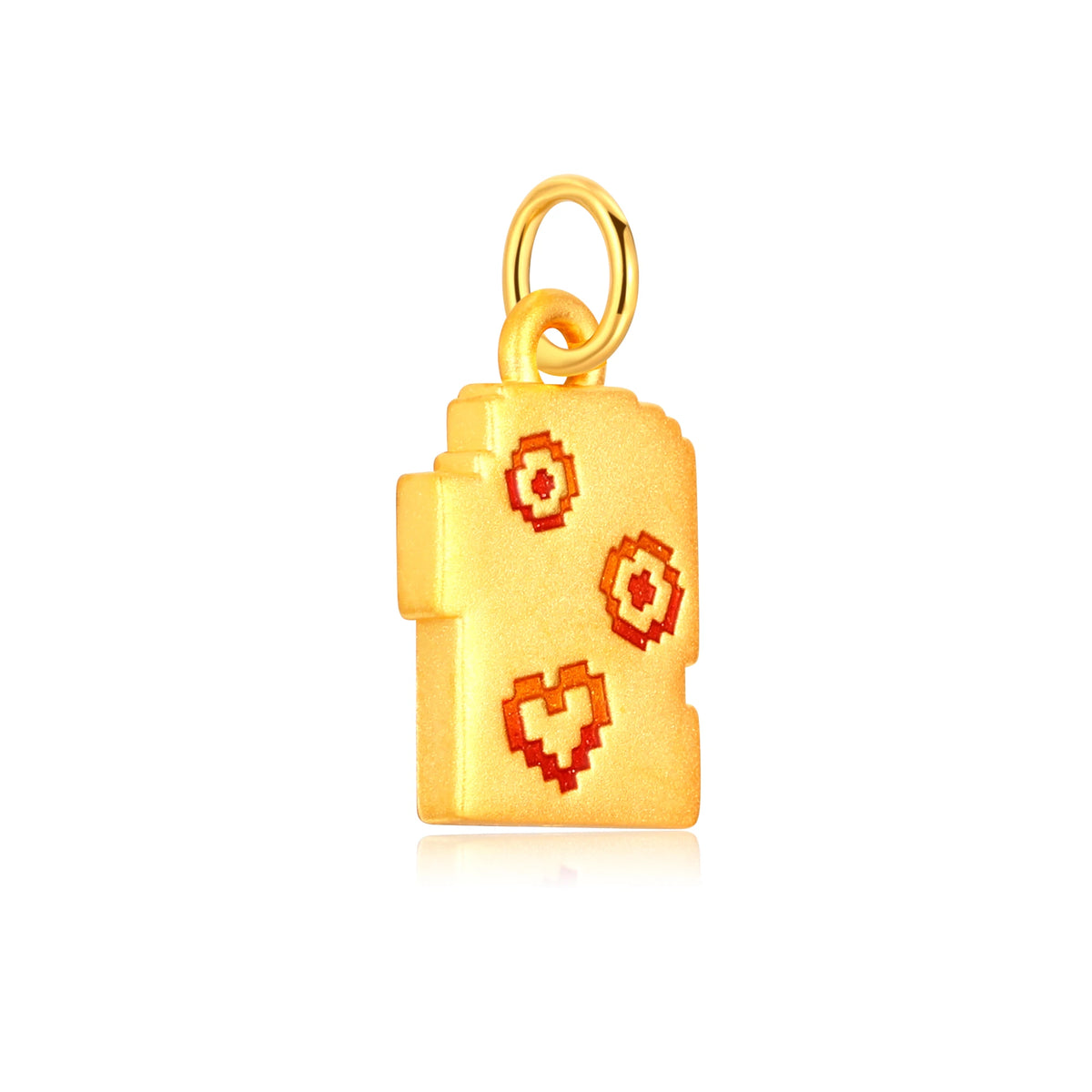 Pixel Wealth Magnet Gold Charm - 0.65g