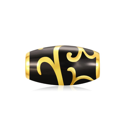 24K Solid Gold Chosen One Flattened Gilded Charm 1.85g