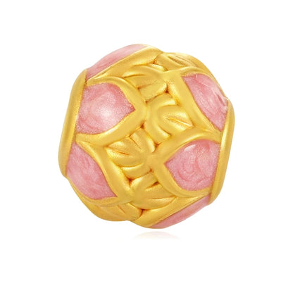 Trendy 0.45g Micro Hard Gold Fortune Beads 24K Solid Gold Bracelet Jewelry Accessories High-End 2.7mm Aperture Round