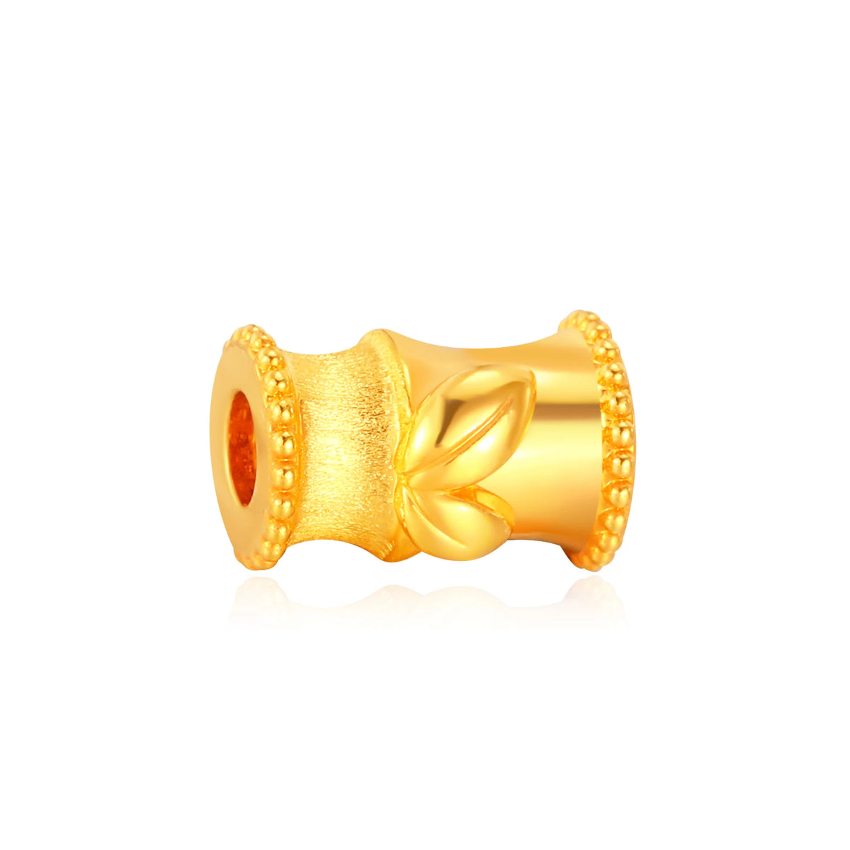 Green Bamboo Gold Bracelet Charm Gold - 0.2g