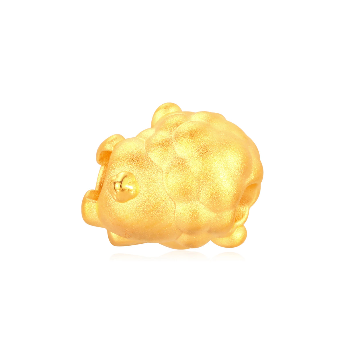 Kong Flower Win Goat Gold Charm - 0.45g