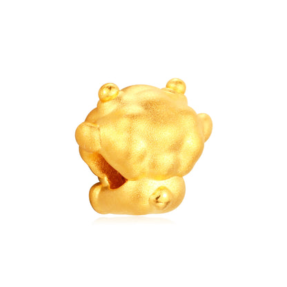 Mini Enamel Five Fortunes Goat - Wealth Rich Goat Gold Charm - 0.15g