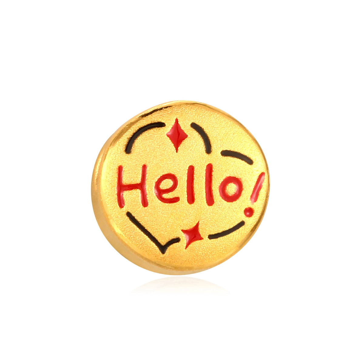 Seal hello Mini Goat Gold Charm - 0.25g