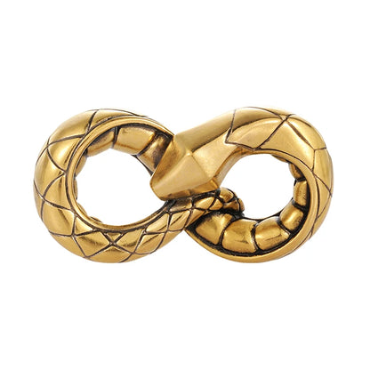 Luxury hard gold electric black craftsmanship means good luck 24K pure gold snake-shaped bracelet beaded