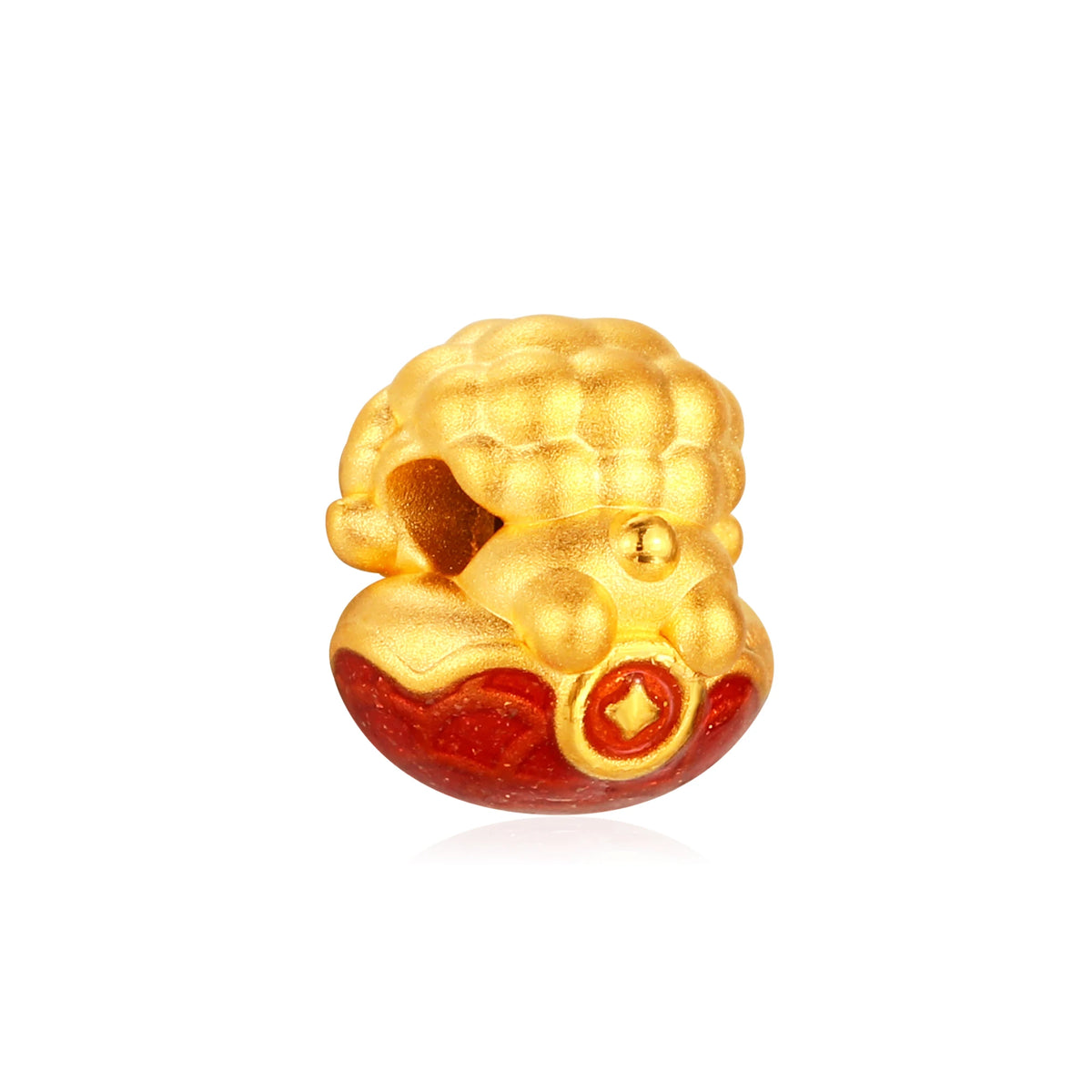 Wealth Fortune Overwhelming Mini Goat Gold Charm - 0.35g