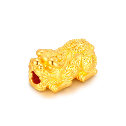 24K Solid Gold Wealth-Attracting Pixiu Charm 3.2g